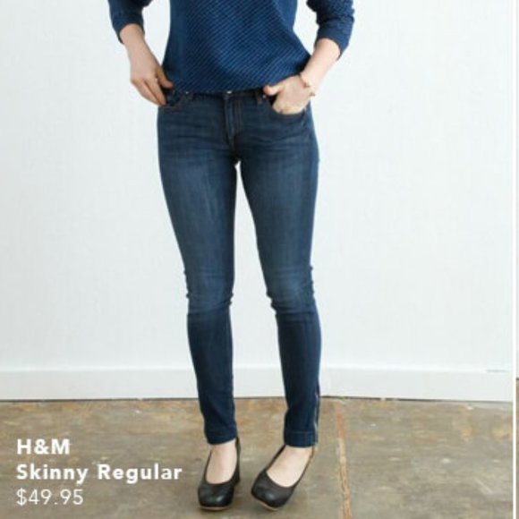 H&M Denim - H&M skinny regular jeans 12 mid rise